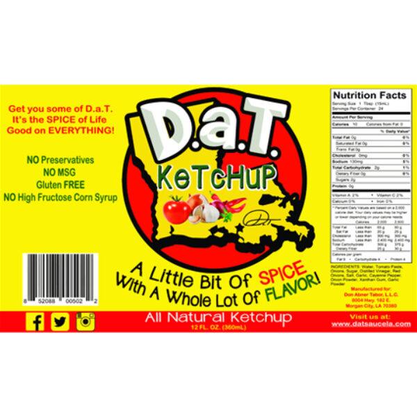 D.a.T. KeTcHuP 12oz. Bottle